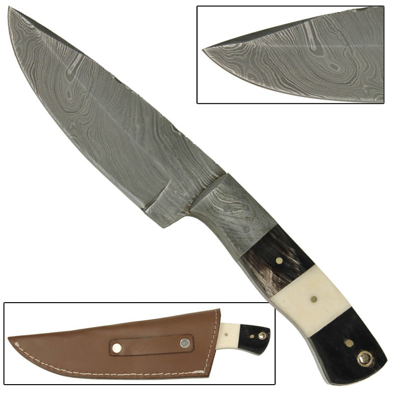 Padishah Full Tang Damascus Handmade Knife - Tophatter's Army Products & Self Defense Collectible Weapons - Tophatter Daily Deals